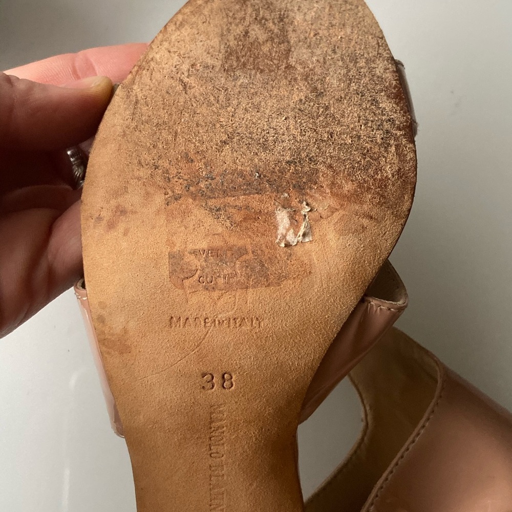 Manolo Blahnik Leather Heels - Picture 7 of 7